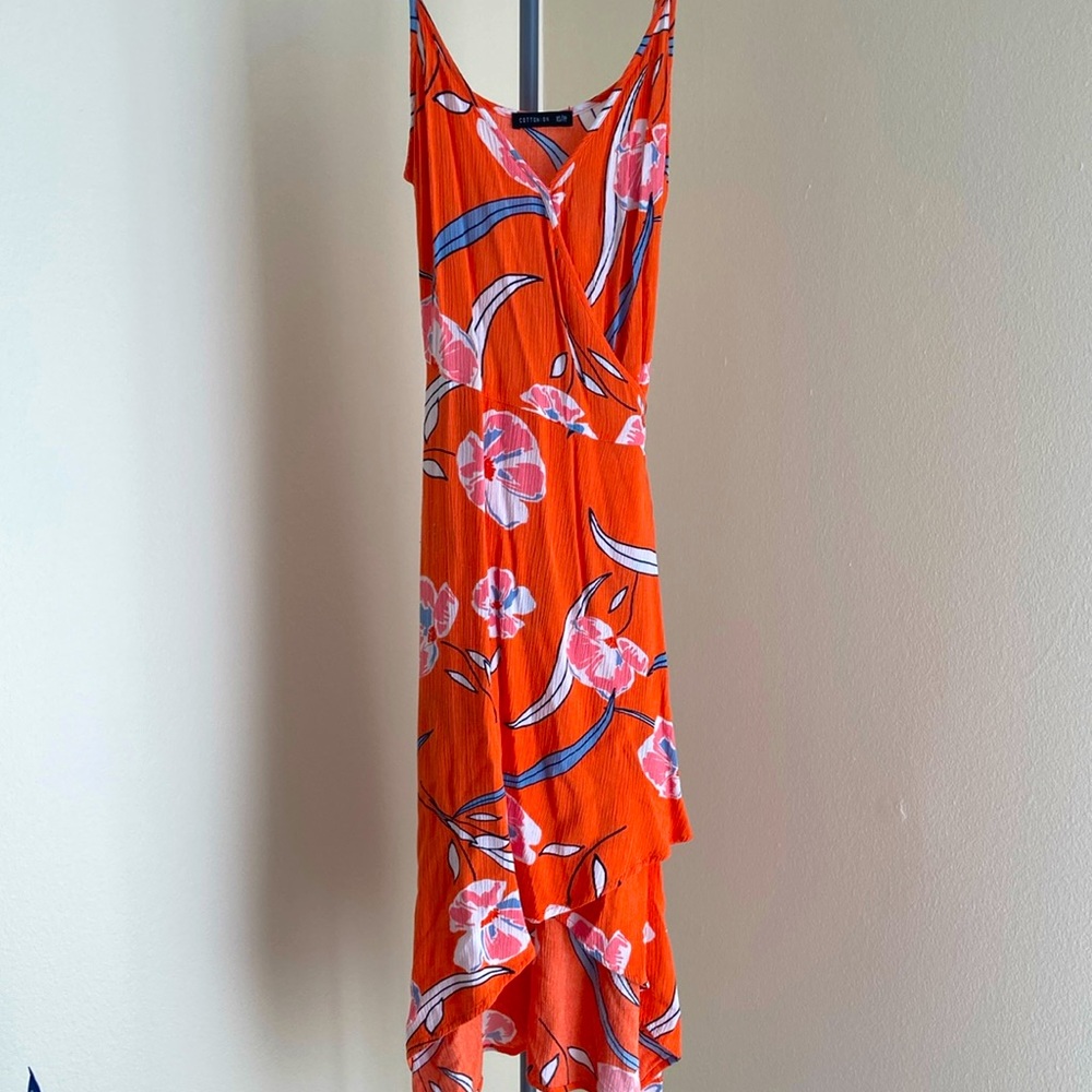 Floral Wrap Around Dress